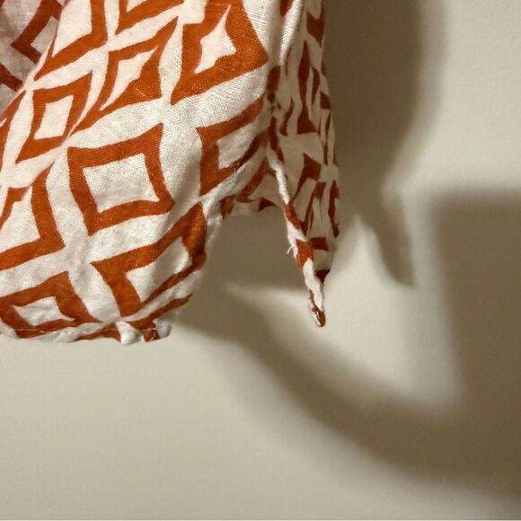 Lands End Women’s Sleeveless Tie Neck 100% Linen Top Size 8 - Picture 6 of 7